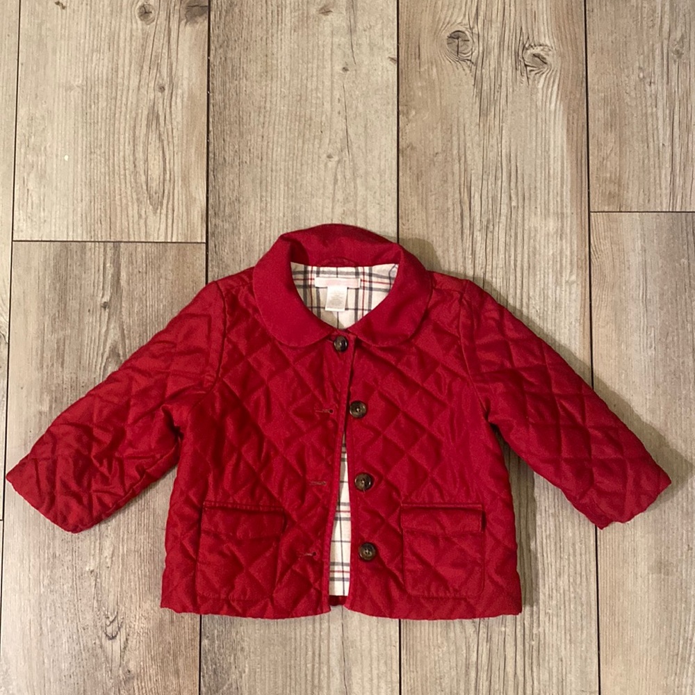 Janie and Jack Red Pea Coat for Kids